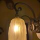 Art déco Muller Frères Luneville signé 7 lampes ,1930s