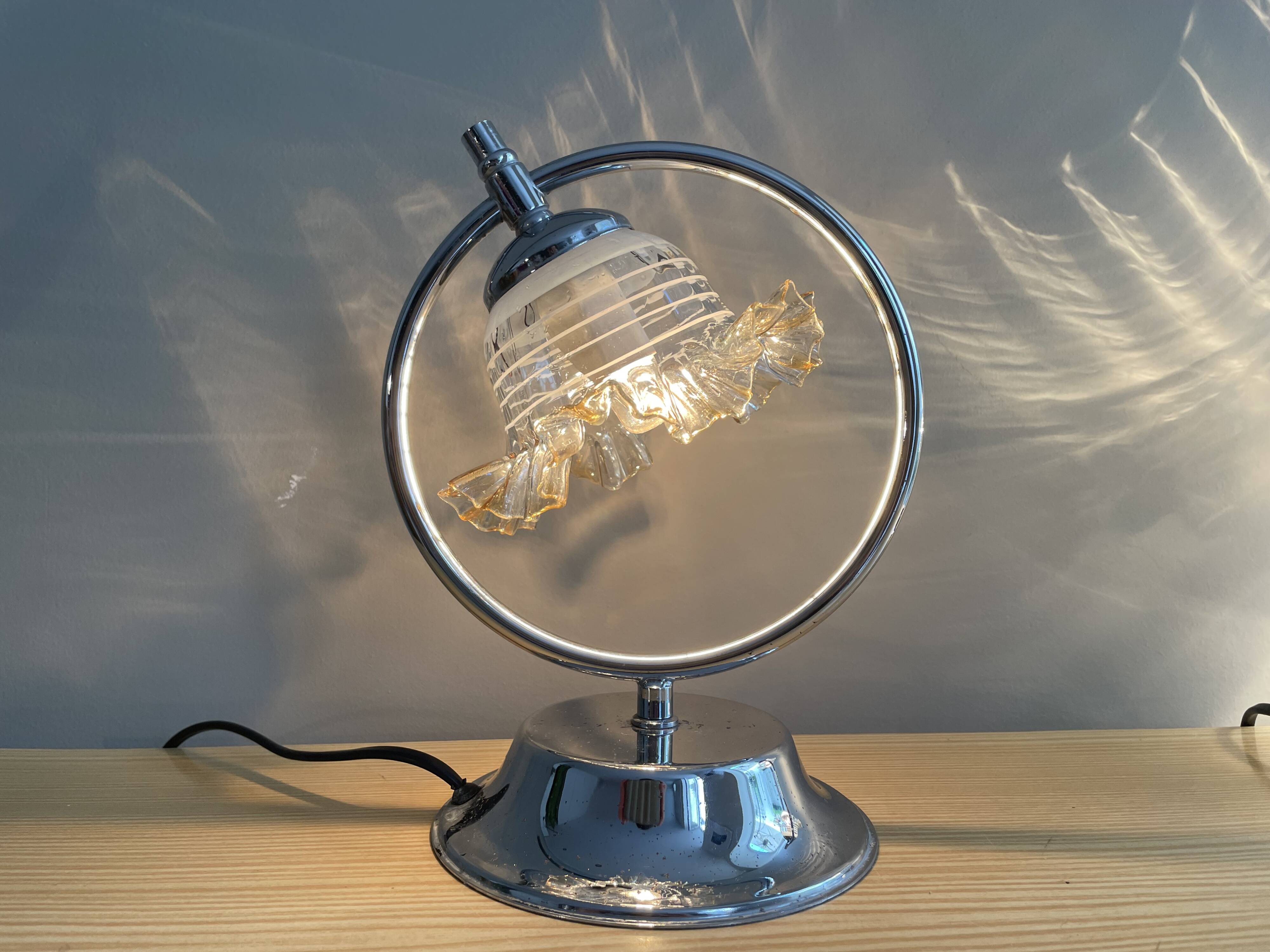 Pair mid century modern bedside lamps