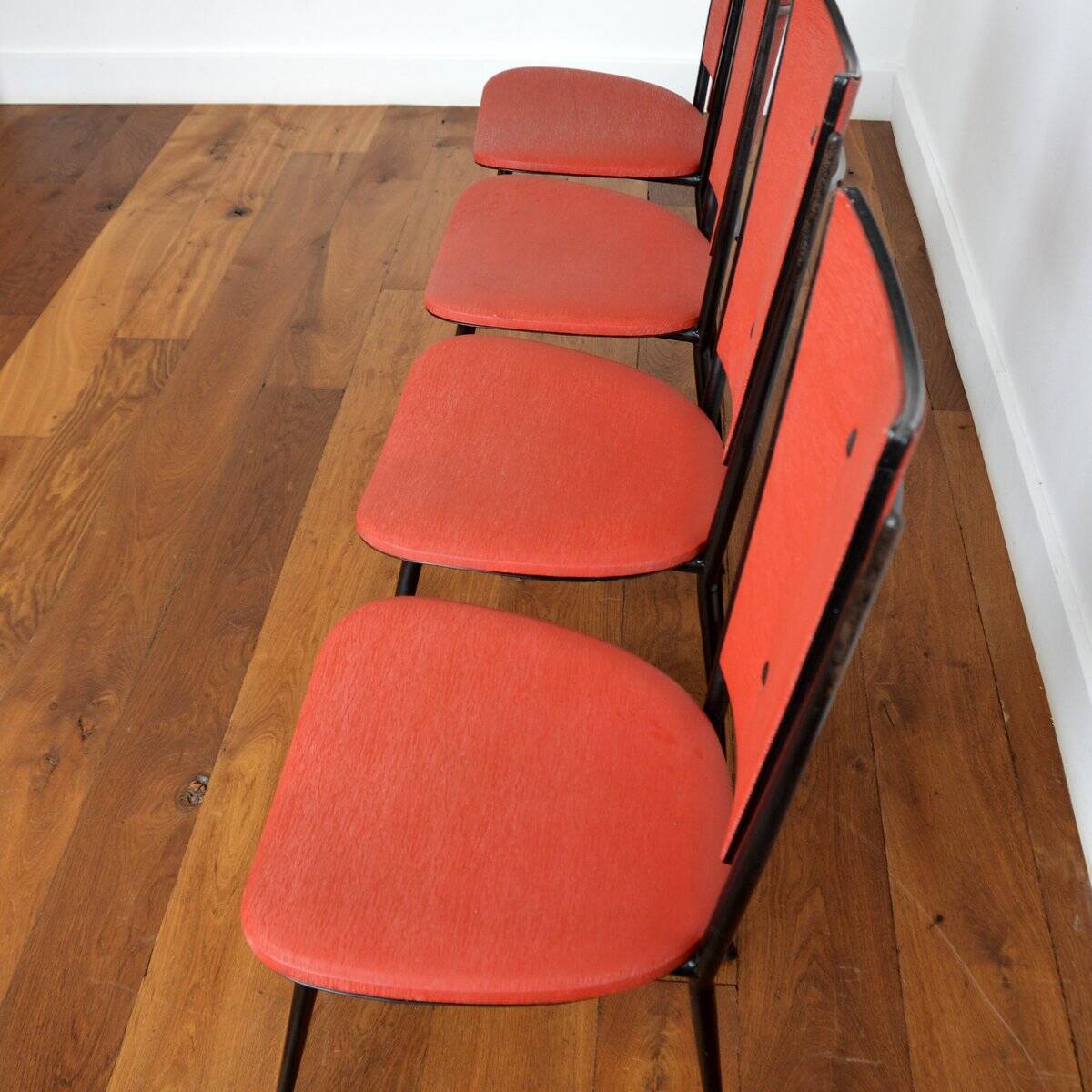 Set of 4  rockabilly chairs 1950s