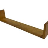 Vintage wooden wall rack bookshelf in pine