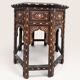 Hoshiarpur octagonal side table, rosewood, mother-of-pearl and bone, 1880