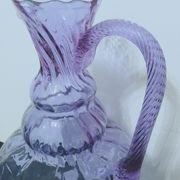 Vase pichet en verre d'empoli hauteur 31cm