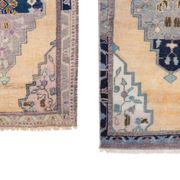 Set of 2 vintage handmade Turkish rugs 50x100 cm