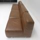 Modular leather sofa, manufactured by Durlet, Belgium, 1970s.