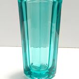 Postmodern Thick Teal Blown Glass Vase #472 by Jiri Zejmon, Czech Republic