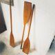 Pair of old wooden oars