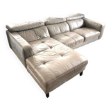 Leather corner sofa
