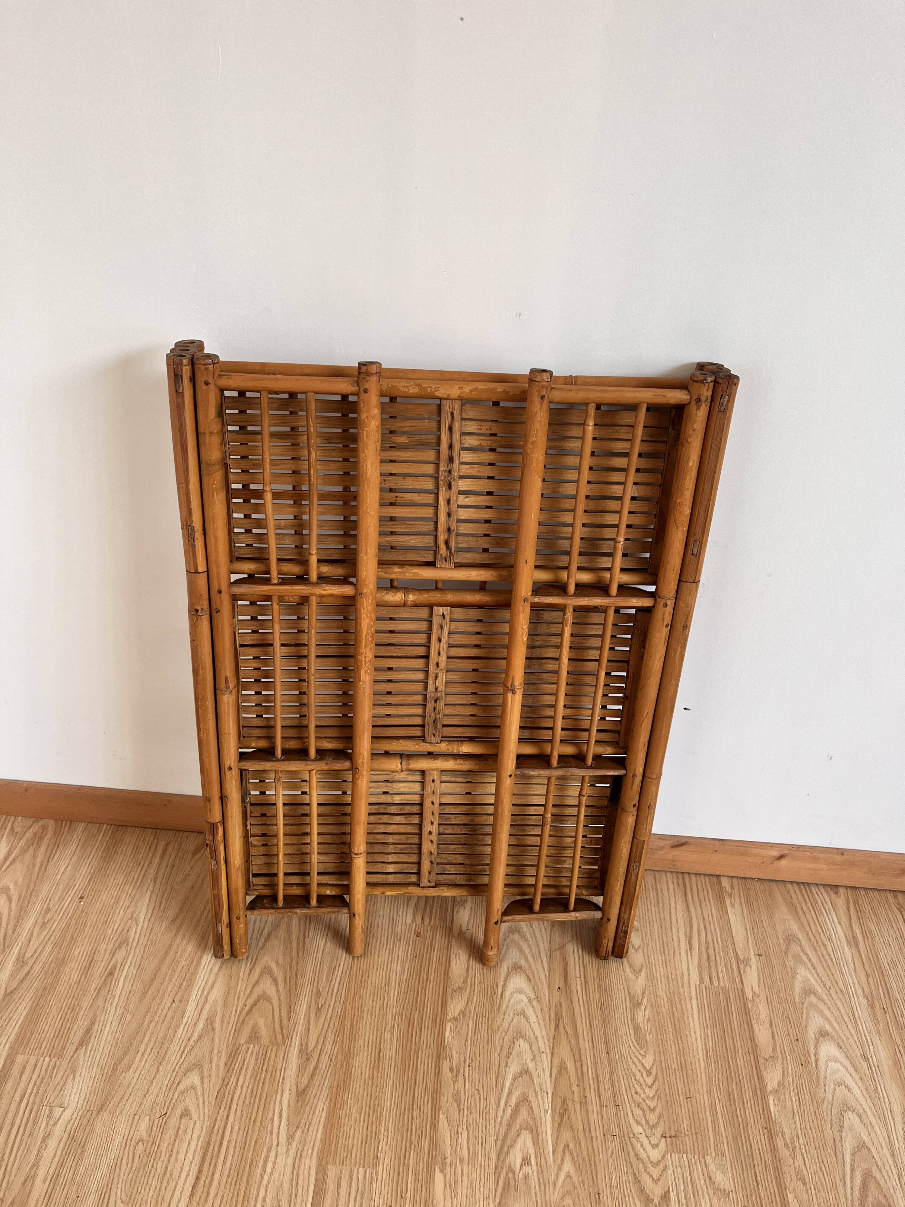 foldable bamboo shelf