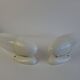 Pair of 1960s Czechoslovak Milk Glass and Bakelite Space Age Wall Sconces