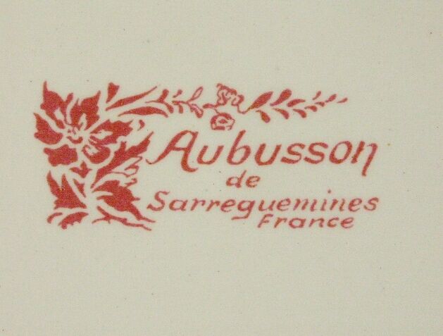 Old-eared dish Sarreguemines aubusson collection