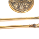 Serviteur a cheminée en bronze