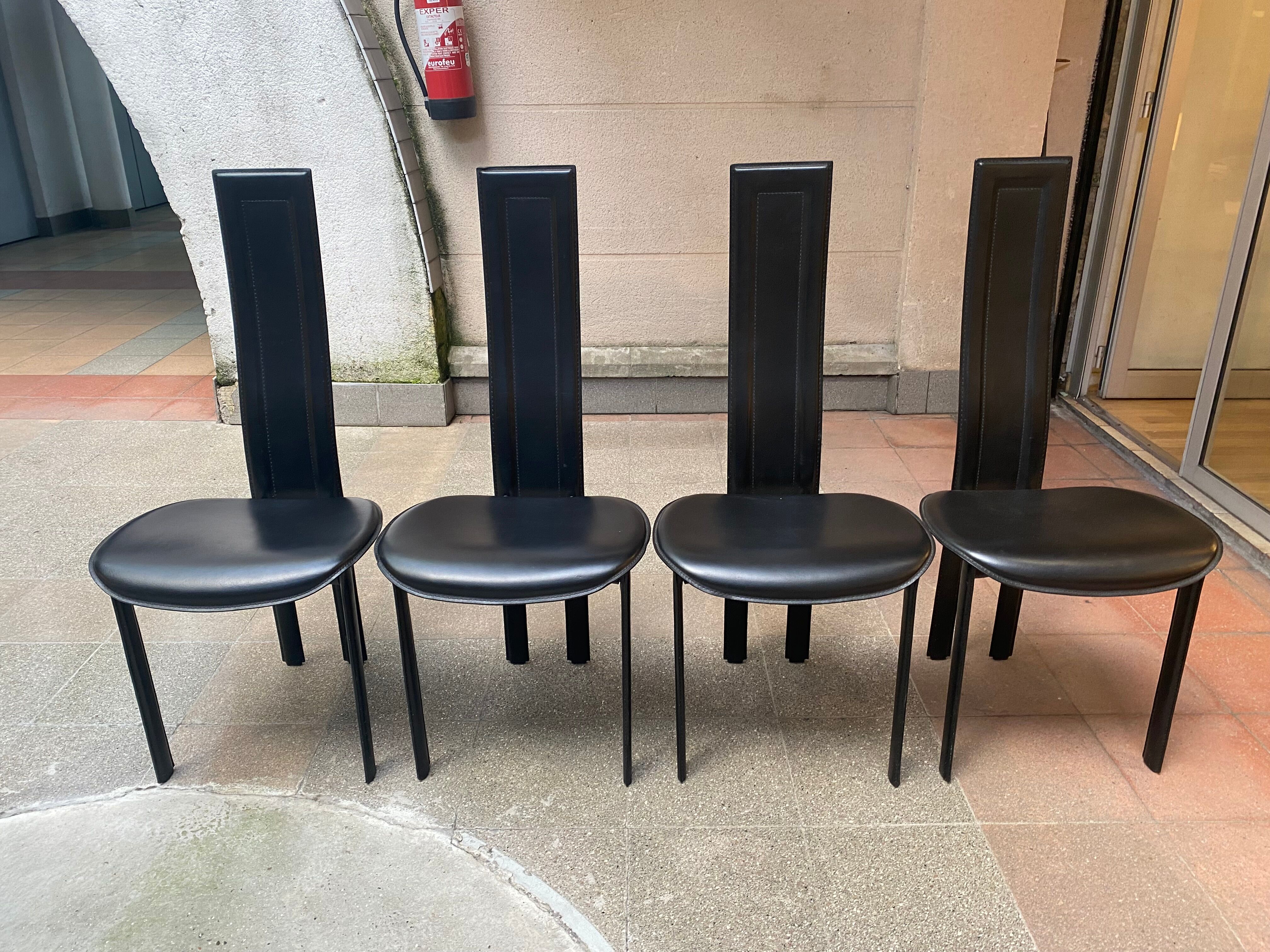 4 chairs Cattelan Italia - 80s