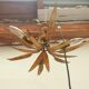 Golden leaf chandelier
