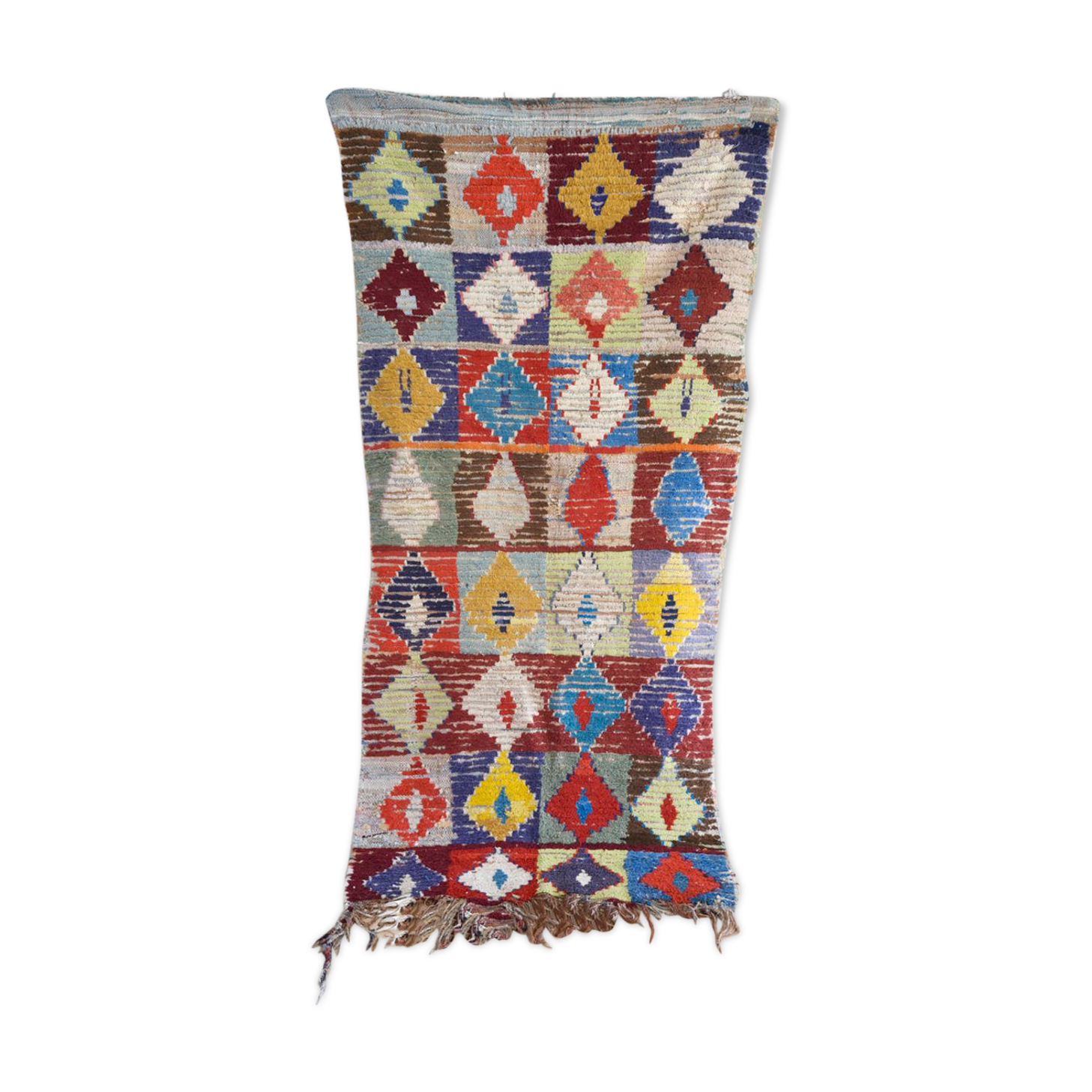 Carpet Moroccan Boucherouite 200 cm x 90cm