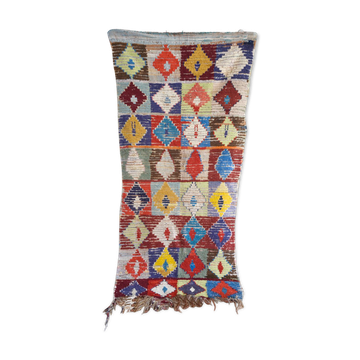 Carpet Moroccan Boucherouite 200 cm x 90cm
