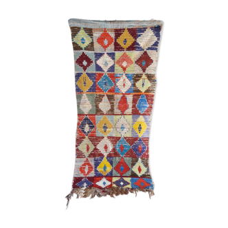 Carpet Moroccan Boucherouite 200 cm x 90cm
