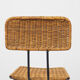 Rattan bar stool by Gian Franco Legler, 1950s