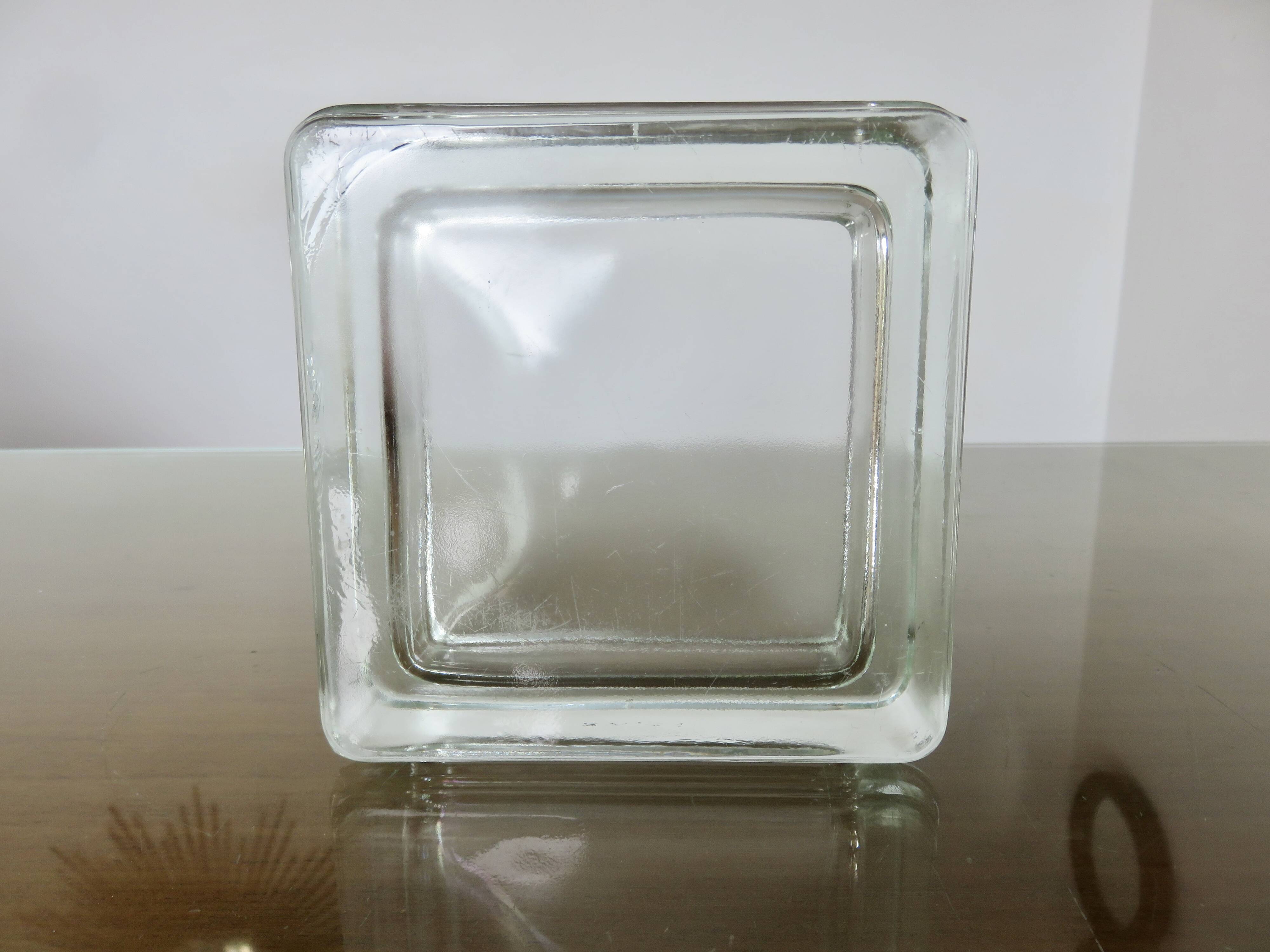 Glass slab, ashtray, pocket tray, signed "LUMAX" from the 1940s-50s.