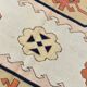 Beige & Pumpkin Orange Antique Vintage Rug Made in Anatolian, 202x284 Cm