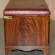 Crocodile leather and hardwood luggage rack in Mid-Century Modern style