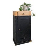 Table de chevet vintage en bois Porte Vieux bois massif Rétro Mid Century Table de chevet Commode Ch