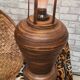 2 lamps of colonial type bamboo and wicker