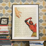 Signed print collage Tarzan Puzzle