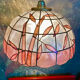 Suspension vintage en nacre et laiton 1960