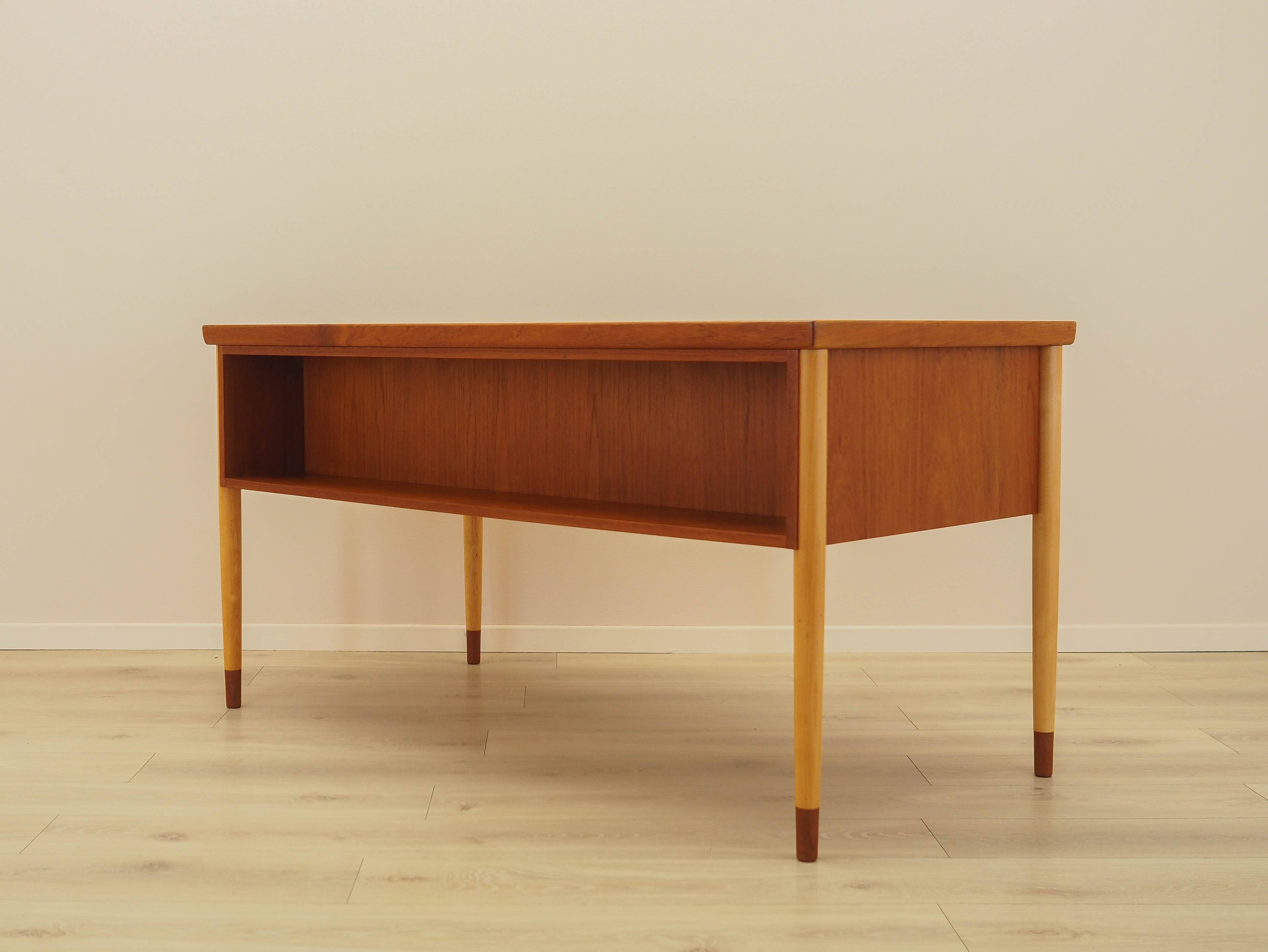 Teak desk, Danish design, 1970s, made in Denmark