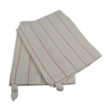 Lot of two old linen towels - Bragard Etiquette in Epinal - circa 1920-1930