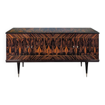 Art Deco enfilade in Macassar ebony from the 1960s.