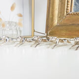 6 Leopard silver metal knife holders