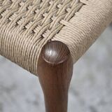 Niels Møller model 83 dining chair teak new papercord