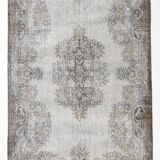 Gray & Brown Classic Turkish Rug, 176x294Cm