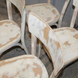 Lot of four bistro chairs