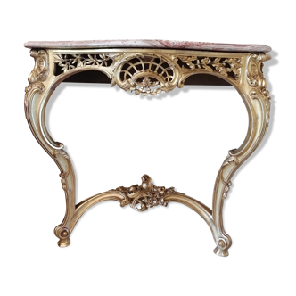Console gilded wood xix style louis xvi