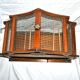 Large vintage wooden birdcage with metal mesh - Handmade 1960s