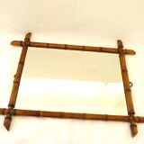 Wooden mirror Bamboo frame