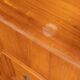 Sideboard from the 1940s two doors marquetry ornamented bronze