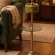Cendrier sur pied vintage en laiton