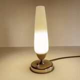 Lampe Vintage Années 50 Verre, Laiton Verre, Jaune