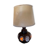 Lampe céramique marron