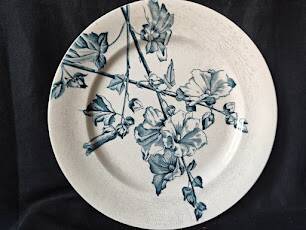Rare /The /1895/1940/ Salins Roses hollyhocks