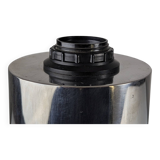 Steel sculpture table lamp