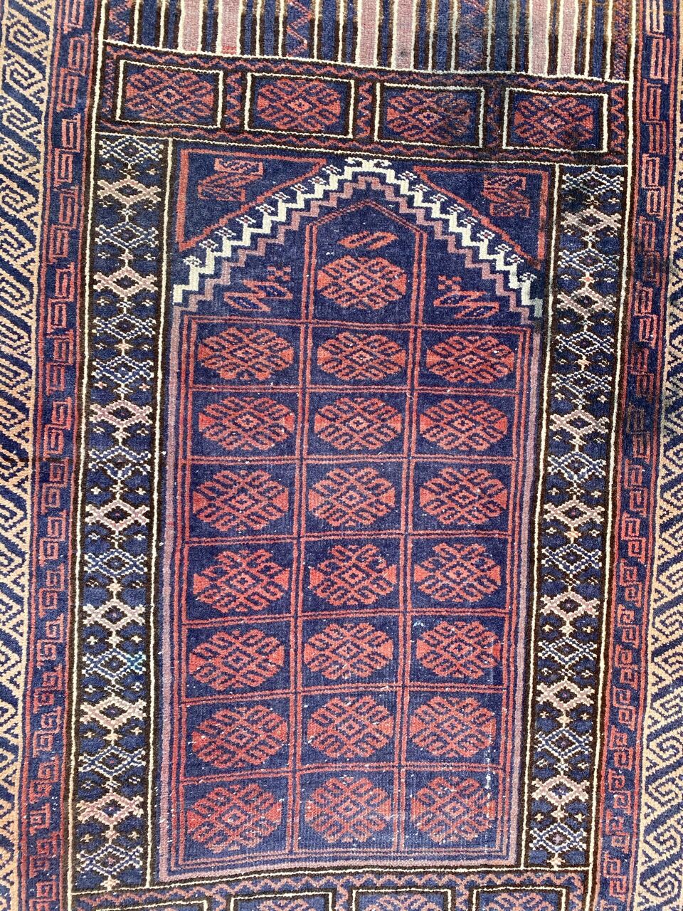 Vintage carpet turkmen belutch afghan 81x123 cm
