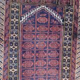 Vintage carpet turkmen belutch afghan 81x123 cm