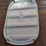 Mirrored glass serving tray, 1950s