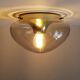 Glass ceiling lamp by Dijkstra Lamps, The Netherlands 1960's/1970's