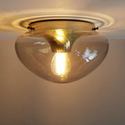 Glass ceiling lamp by Dijkstra Lamps, The Netherlands 1960's/1970's