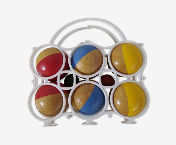 Jeu de pétanque en bois